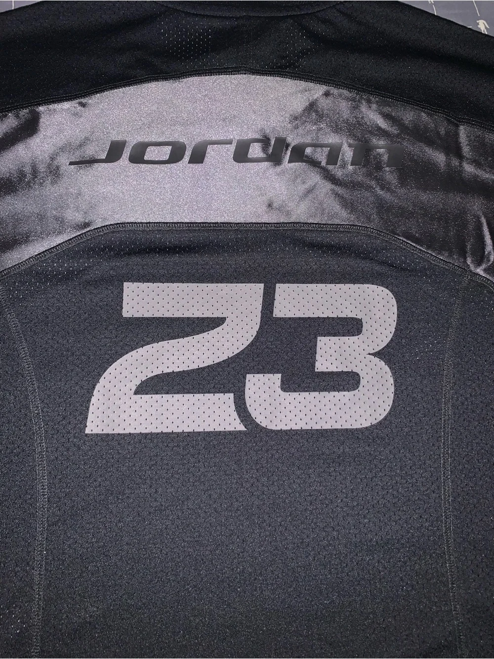 Jordan Flight Men's Jersey Top Black/Iron Grey IF1913-010 Size: Medium
